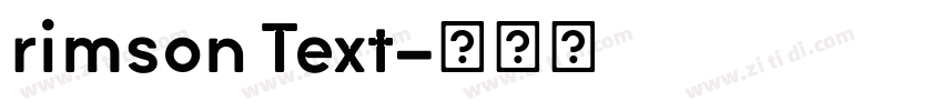 rimson Text字体转换
